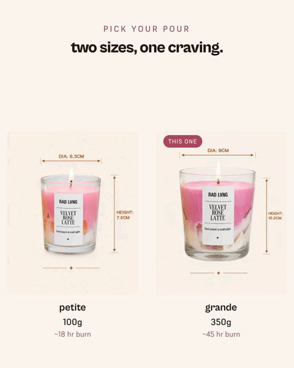 Velvet Rose Latte - Scented Candle