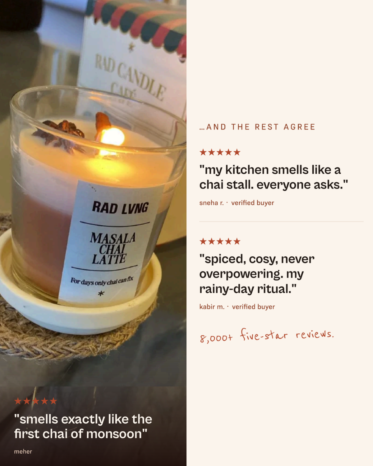 Masala Chai Latte - Scented Candle