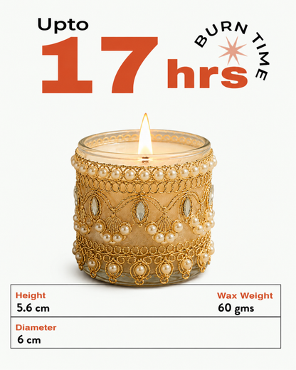 Nazakat - Raat Bloom & Oud Kissed Rose Scented Candles