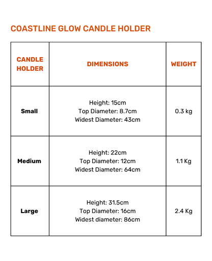 Coastline Glow | Candle Holder cum Vase