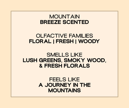 Travellers - Mountain Breeze Scented Candle