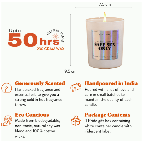 Safe Sex Only Candle