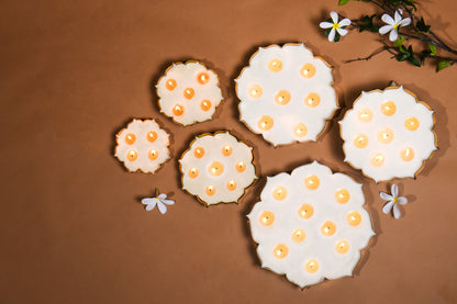 Set of 3 Candles - Floral Urli