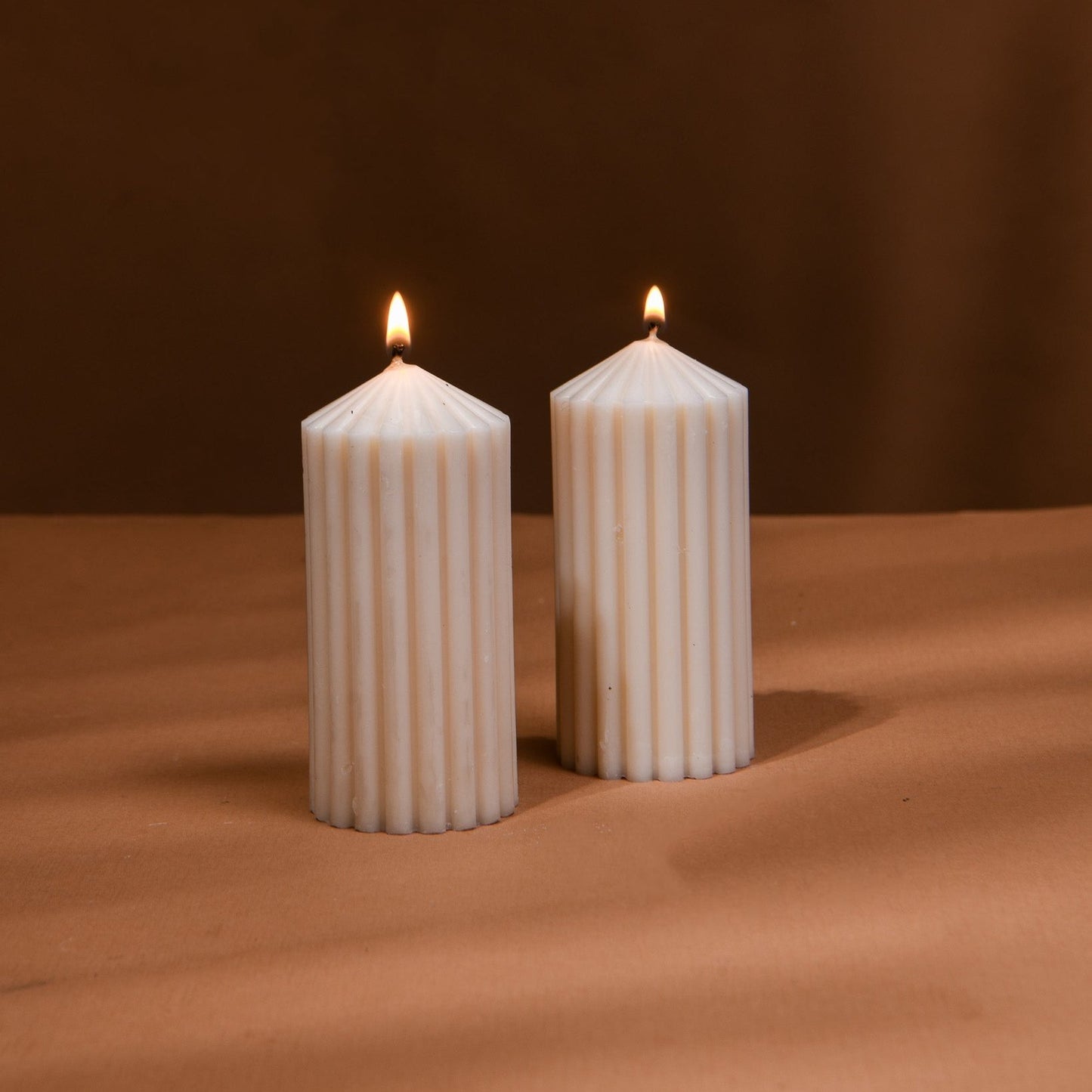 Ivory Candle Cluster - Vanilla Cinnamon Scented