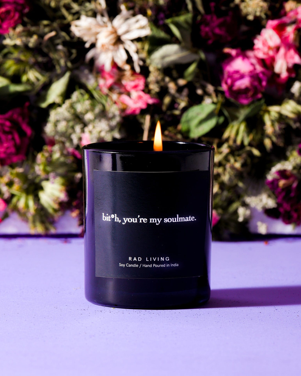 FLY #19 Boujee Leather Scented Soy Candle | Floral & Tobacco | RAD
