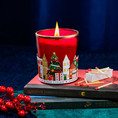 Red & Green Merry Town - Gift Box of 1 Scented Candle