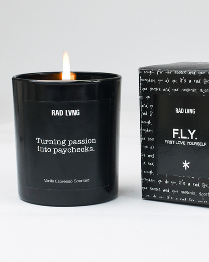 FLY #17 - Vanilla Espresso Scented Candle
