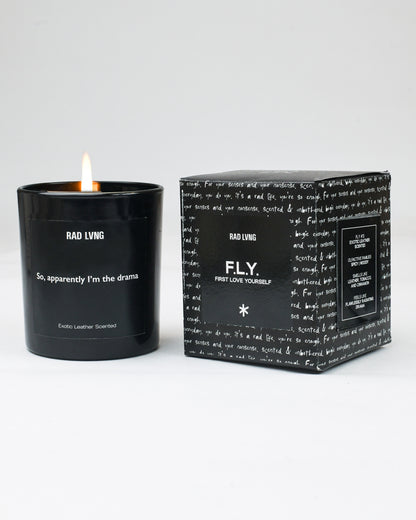 FLY #13 - Exotic Leather Scented Candle