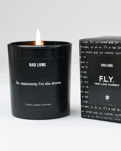 FLY #13 - Exotic Leather Scented Candle