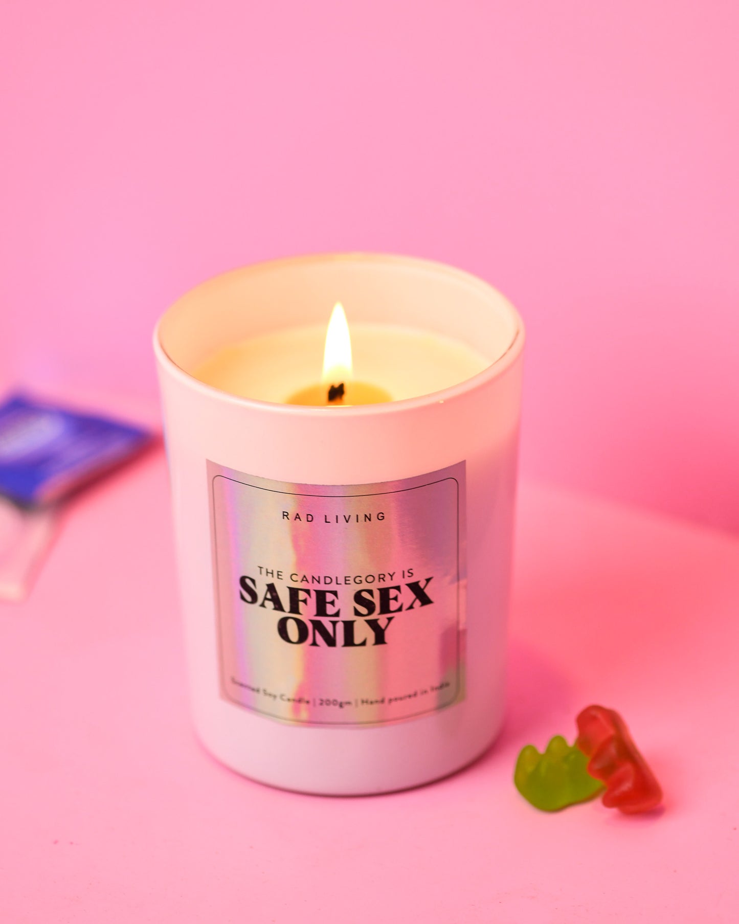 Safe Sex Only Candle