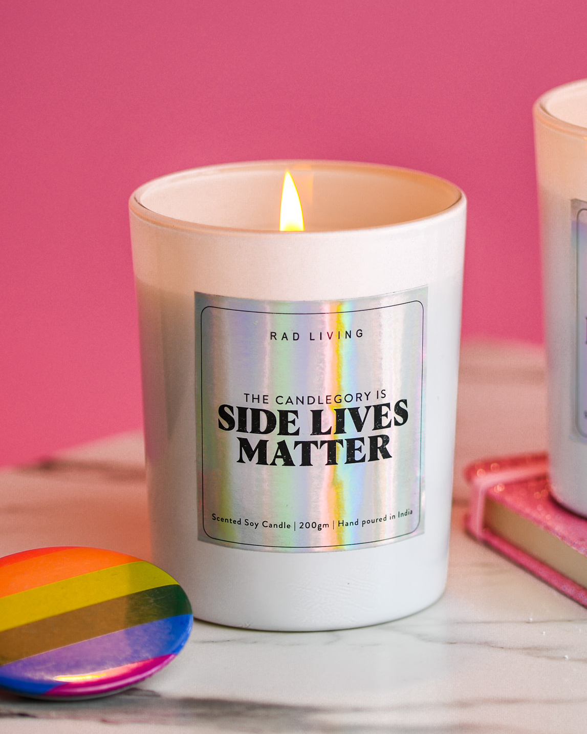Side Lives Matter Candle
