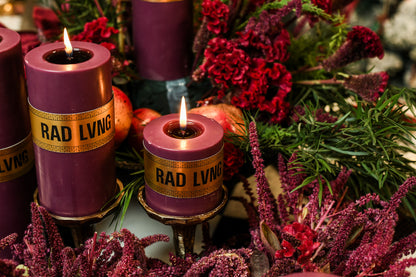 Plum Pillar Candles