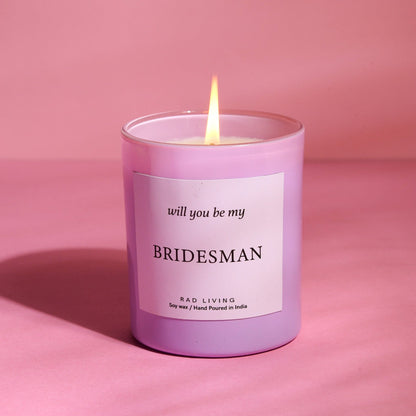 Bridesman Candle  - Oakmoss + Whitemusk Scented