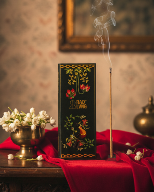 Arthbound Mood Sticks grounding incense with bergamot, pink pepper, and smoked cedarwood for meditation