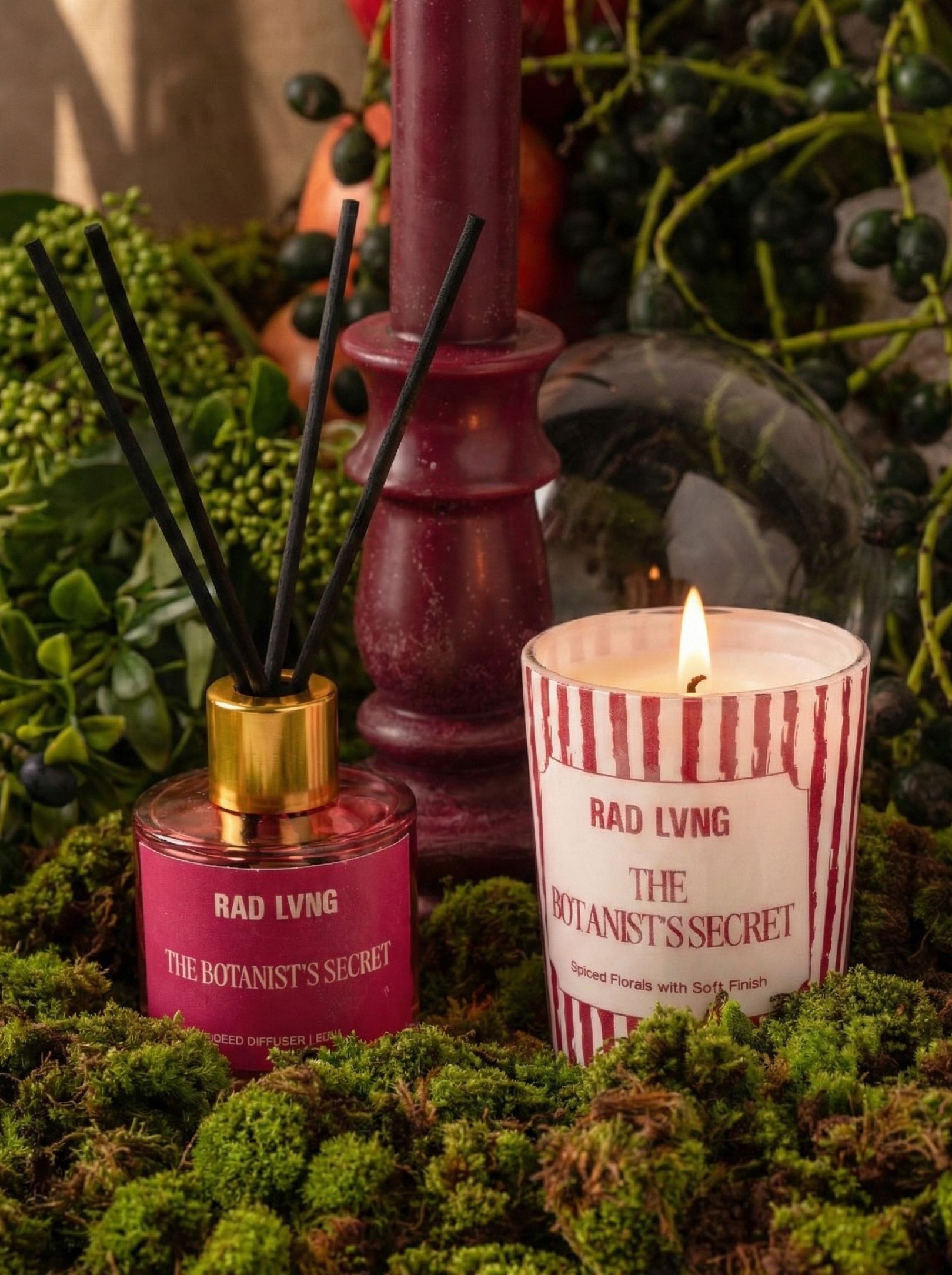 The Botanist's Secret - Reed Diffuser + Candle Gift Set