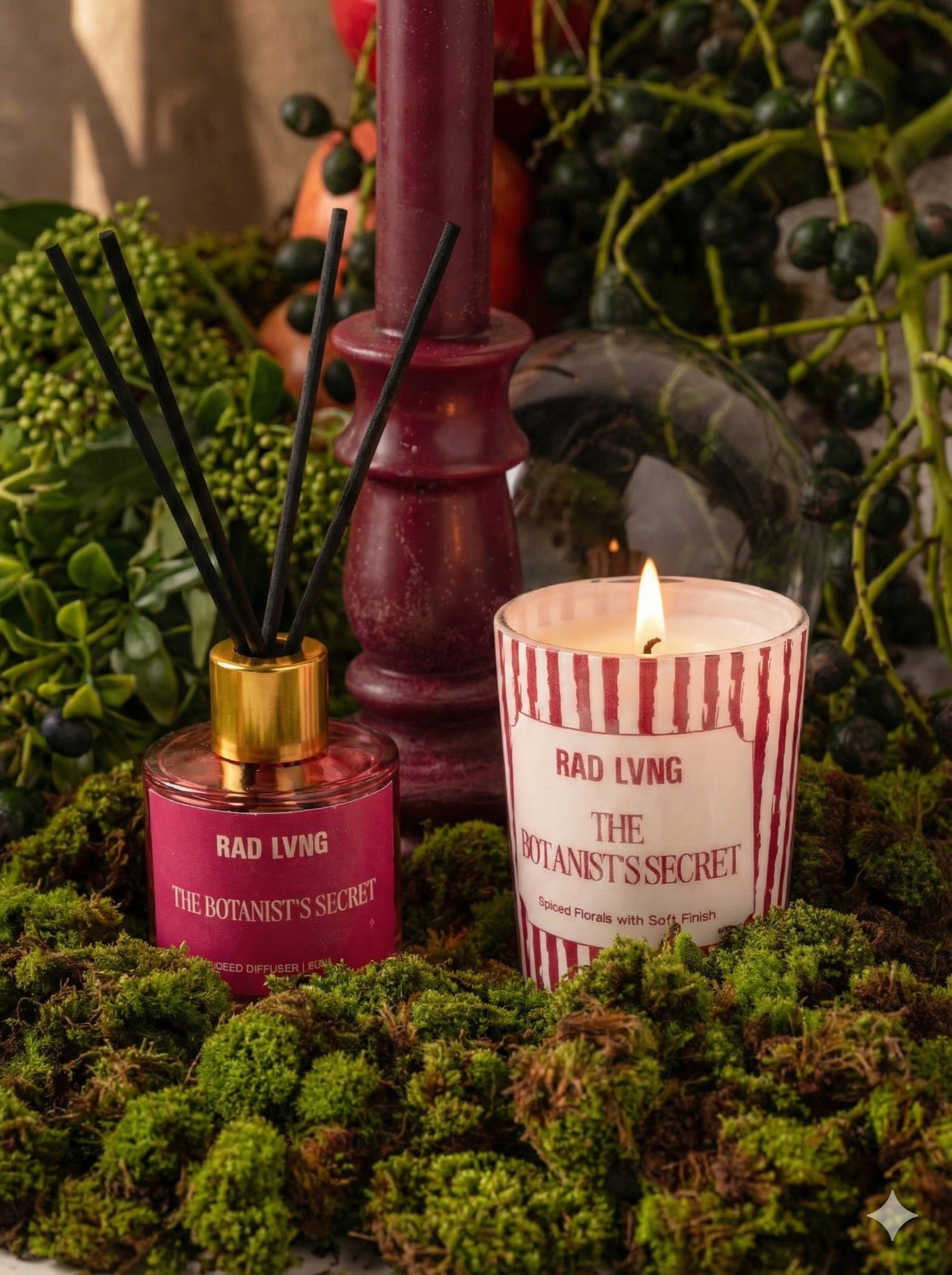 The Botanist's Secret - Reed Diffuser + Candle Gift Set