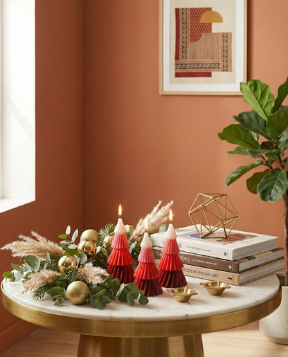 Set of 3 - Christmas Tree Candle