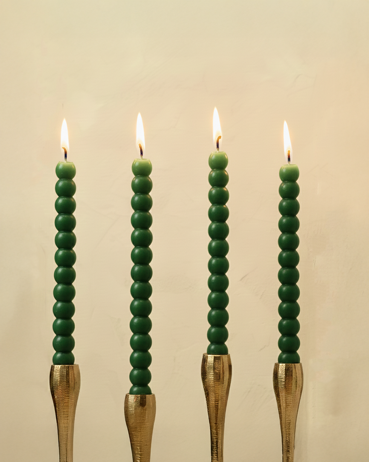 Bubbles Christmas Candlesticks - Set of 4