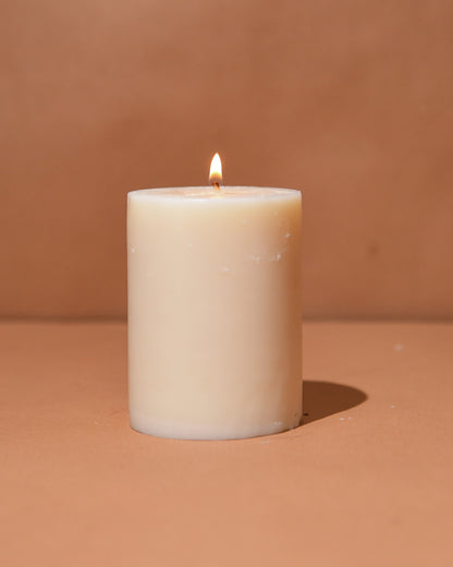 Unscented Pillar Candles