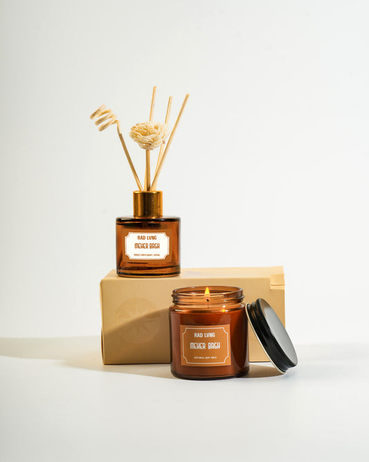 Meher Bagh - Candle with Reed Diffuser
