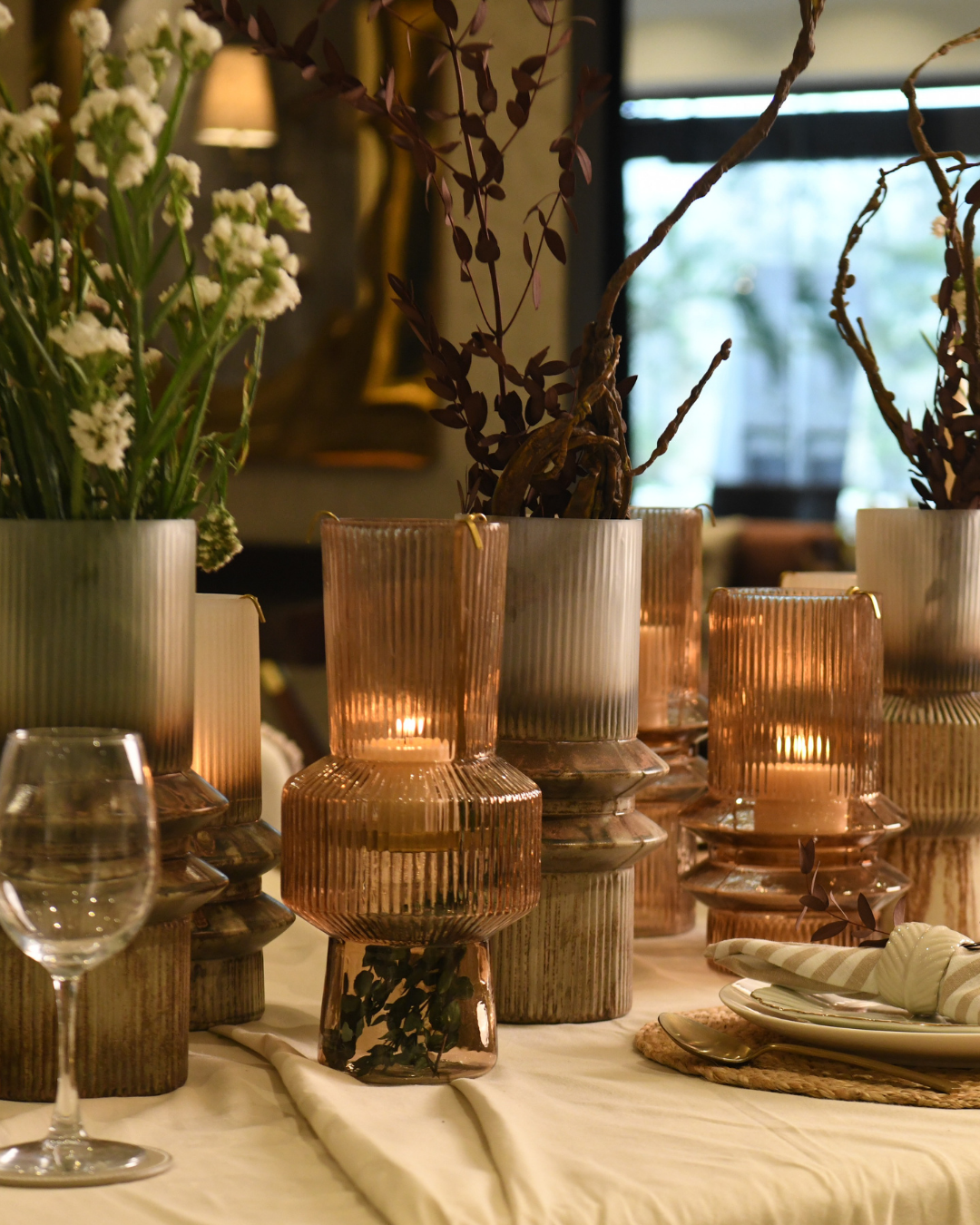 Lume Towers | Candle Holder cum Vase