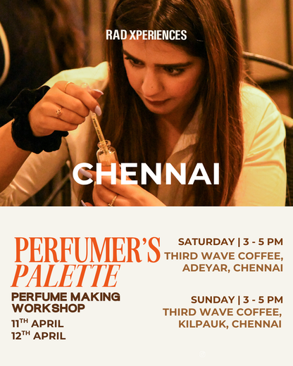 Chennai | Perfumer's Palette - Perfume Making Workshop | 11-12th April