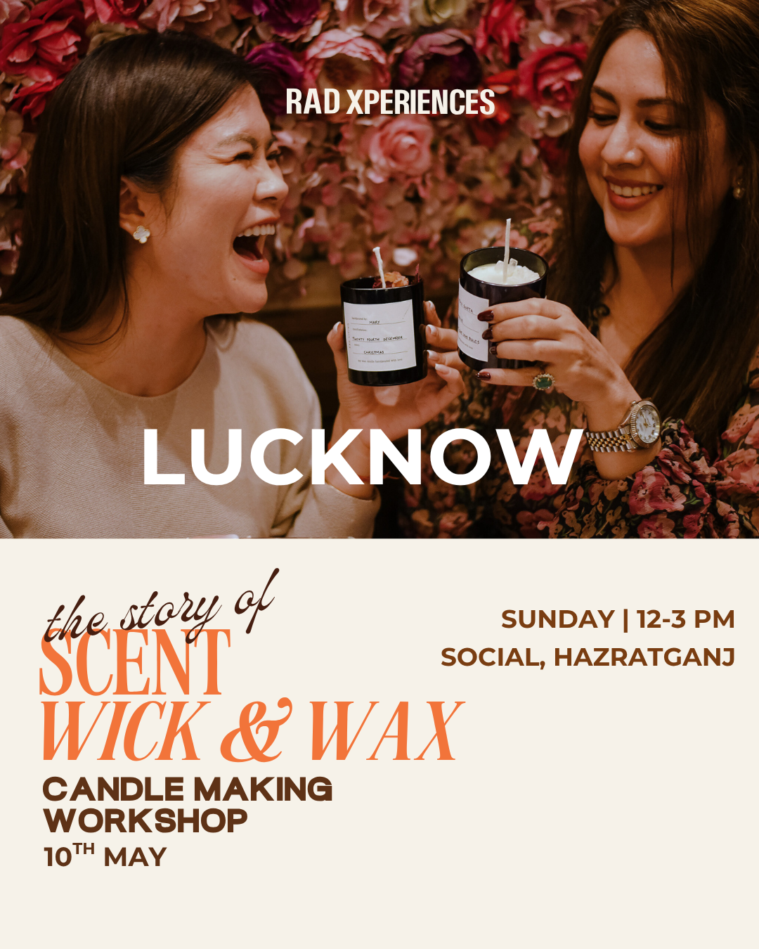 Lucknow | Candle Making Workshop | 10 May