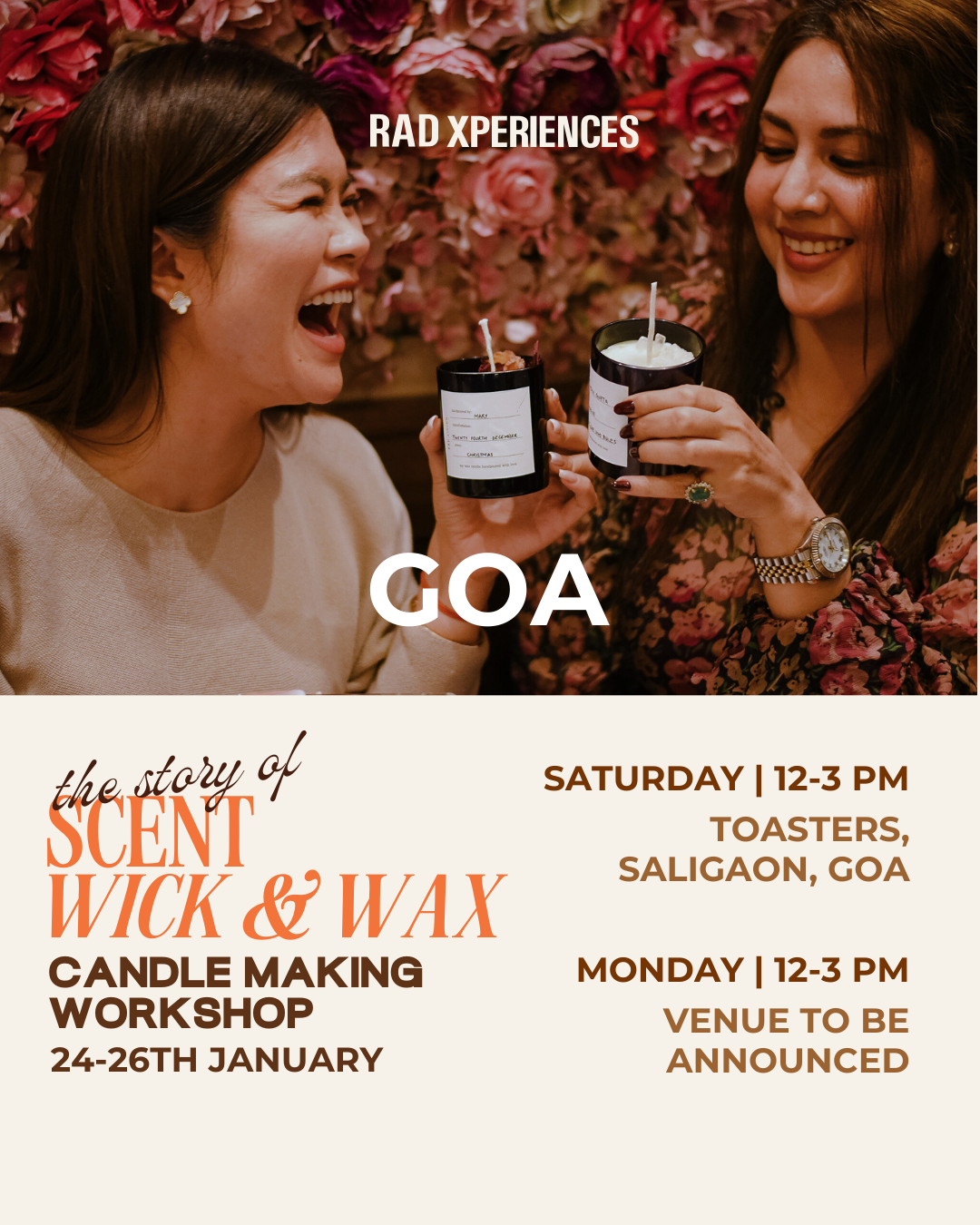 Goa 24-26th Jan | Candle Making Workshop