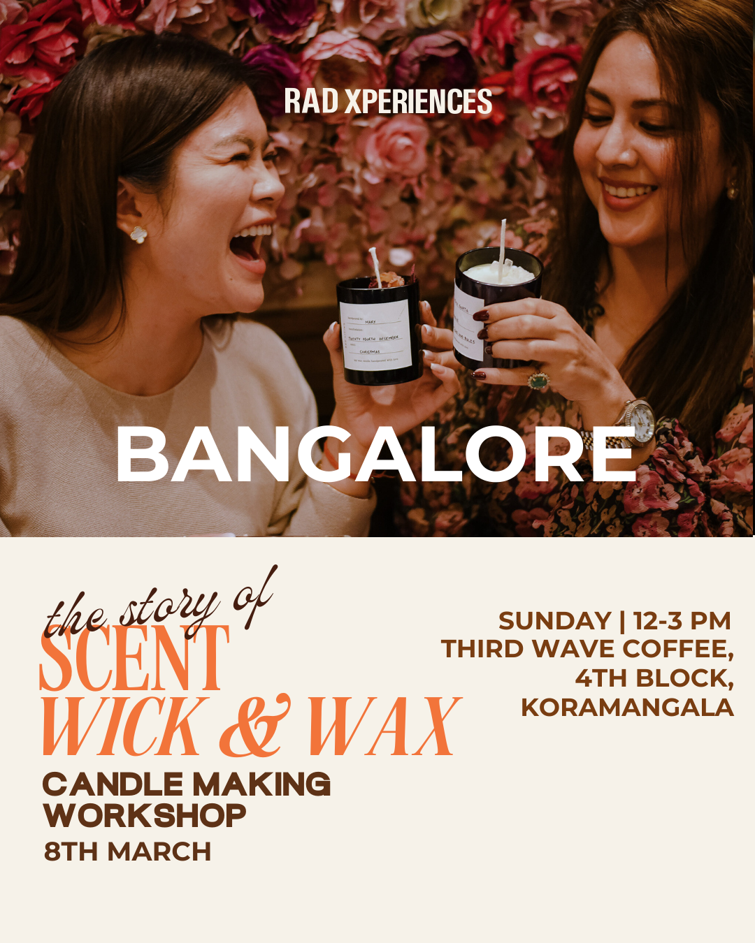 Bangalore | Candle Making Workshop | 8th March 2026
