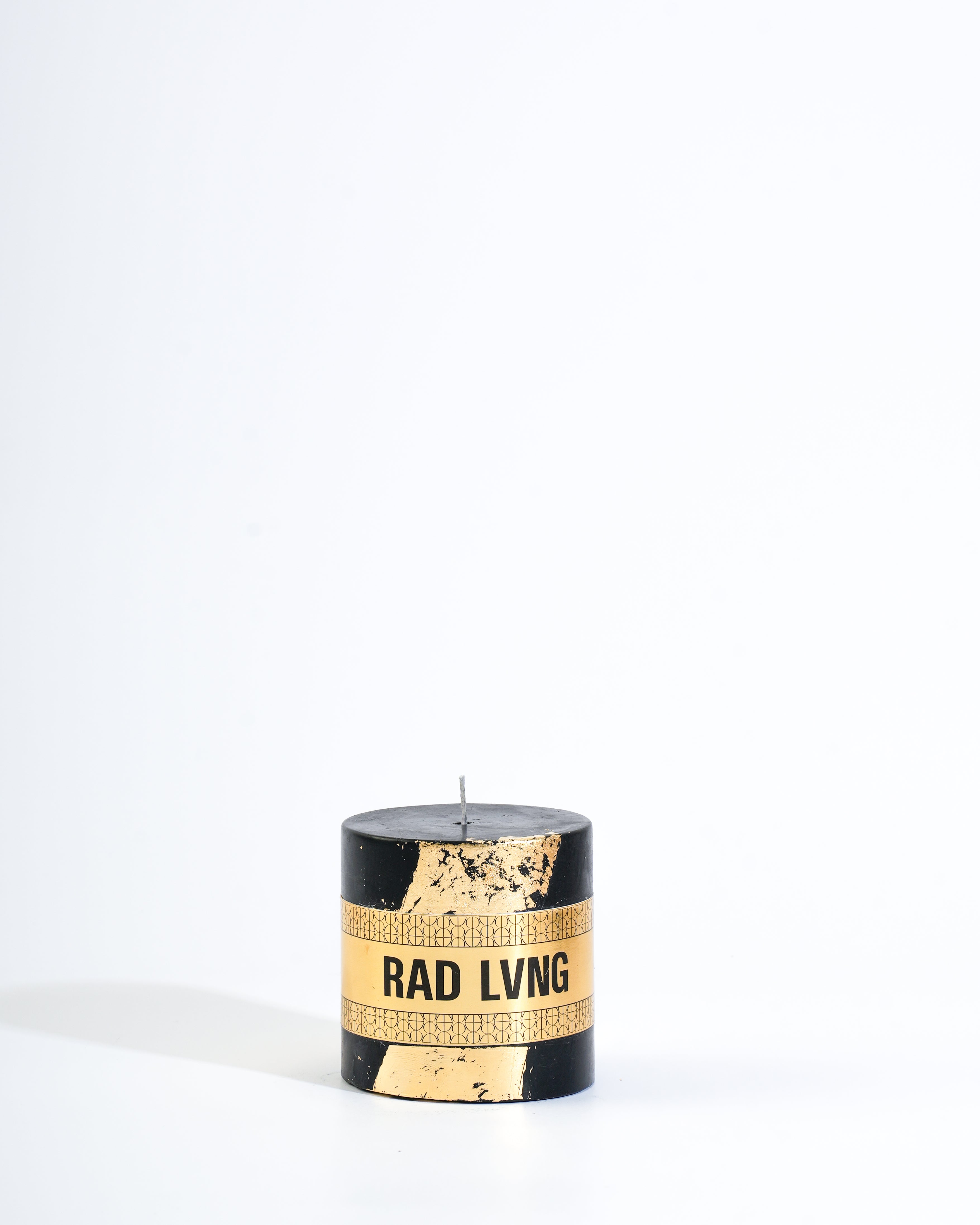 Black and Golden Pillar Candle