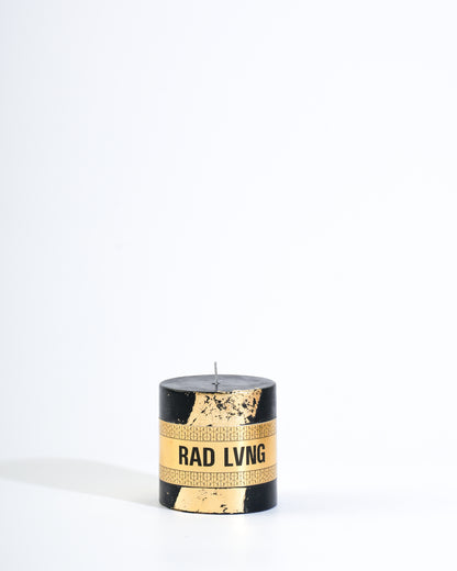 Black and Golden Pillar Candle