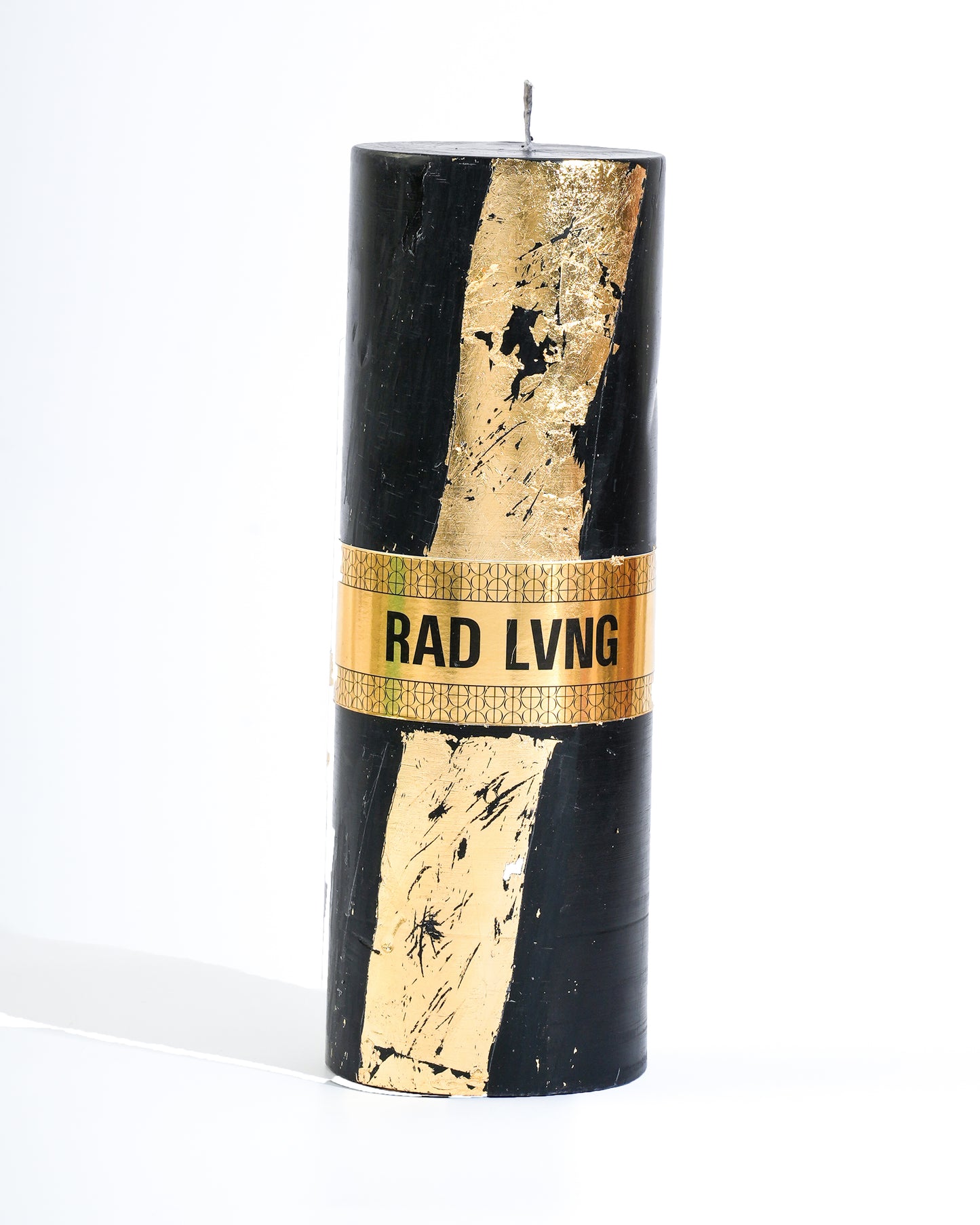 Black and Golden Pillar Candle