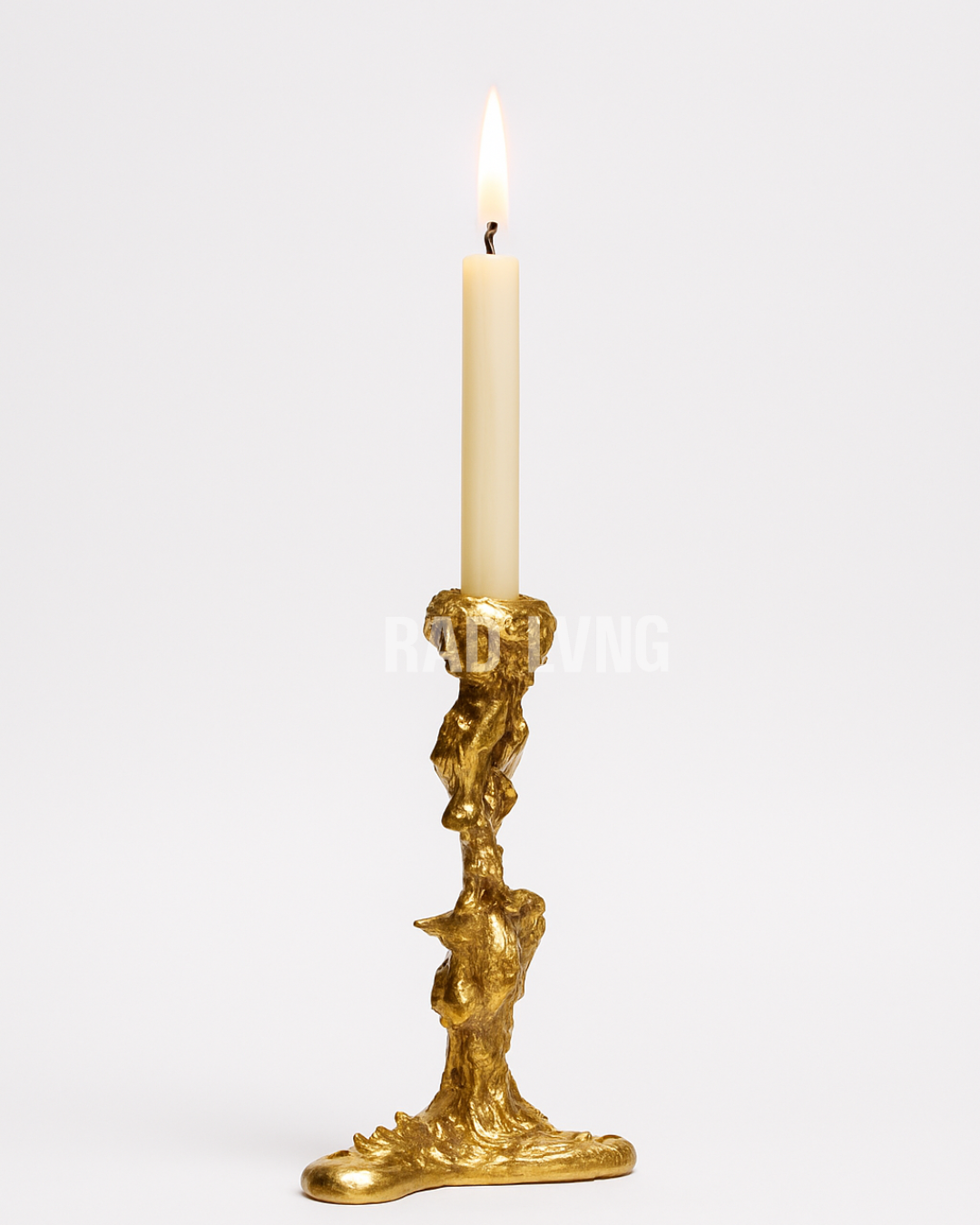Molten Muse candlestand in modern home decor, minimalist candle holder for dining table or living room