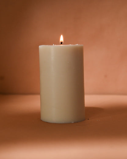 Unscented Pillar Candles