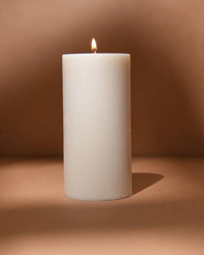 Unscented Pillar Candles