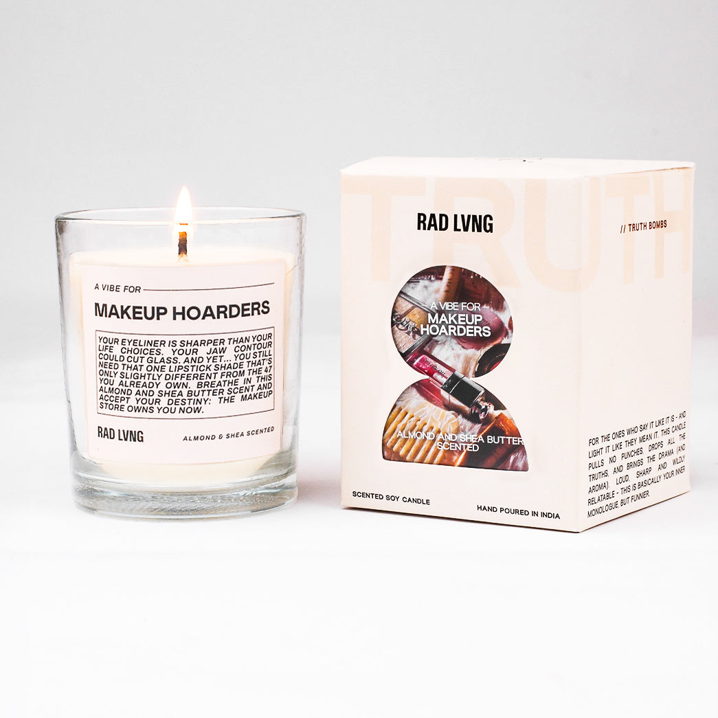 Makeup Hoarders - Almond and Shea Butter Scented Candle