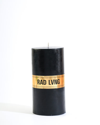 Black Lux Pillar Candle