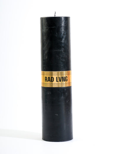 Black Lux Pillar Candle