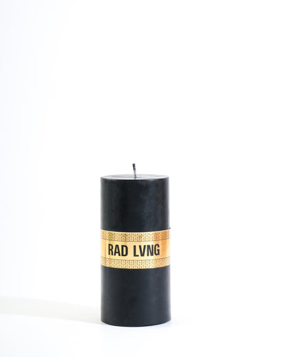 Black Lux Pillar Candle