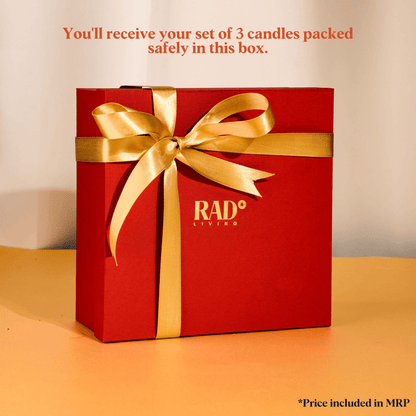 Chandni- Gift set of 3 Scented Soy Wax Candles