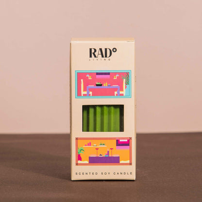 Fruit Groove - Set of 9 Scented 'Belief' & 'Faith' Pillar Candles