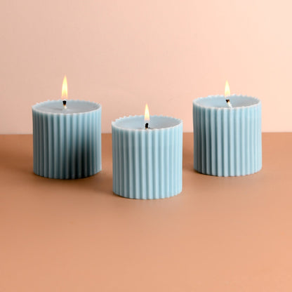 Combo of 3 Violet 'Faith' Candles - San Rose Scented