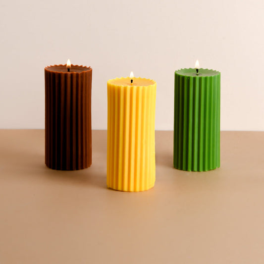 Set of 3 - Multicolour Belief Candles
