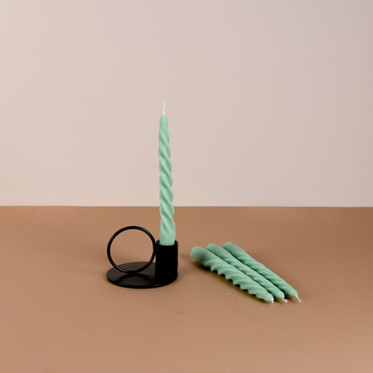 Set of 4 Twirl Taper Candles - 9 Colour and Fragrance Options