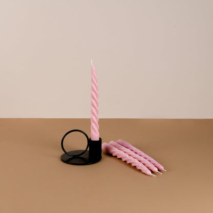 Set of 4 Twirl Taper Candles - 9 Colour and Fragrance Options