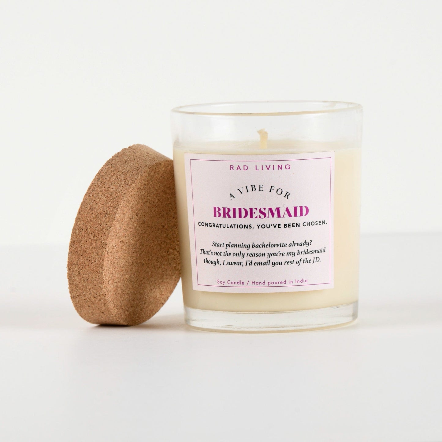 Bridesmaid - Peach Mimosa Scented Candle