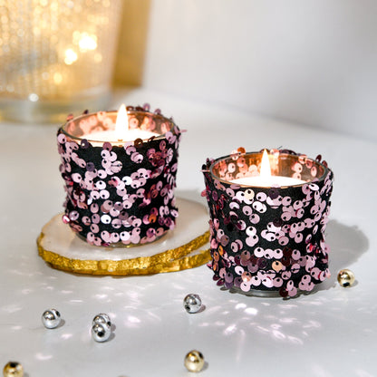 Champagne Pink - Set of 2 Scented Votive Candles