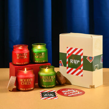 Season's Greetings - Set of 4 Votive Candle