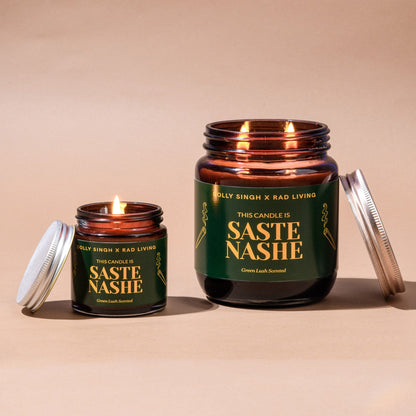 Saste Nashe - Green Lush Scented Candle