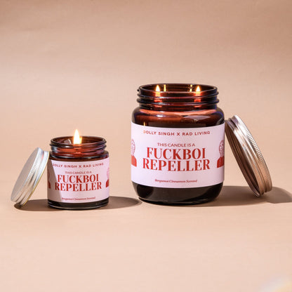 Fuckboi Repeller - Bergamot Cinnamon Scented Candle